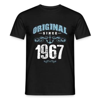 1967 original since - Männer T-Shirt - Schwarz - Vorne - AI Model Male 178 light (178cm)