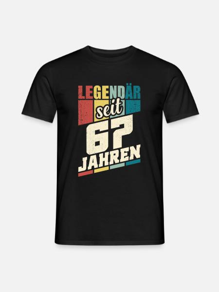 67. Geburtstag Legendär Seit 67 Jahren Legende 67 - Männer T-Shirt - Schwarz
