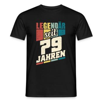 79. Geburtstag Legendär Seit 79 Jahren Legende 79 - Männer T-Shirt - Schwarz - Vorne - AI Model Male 178 light (178cm)