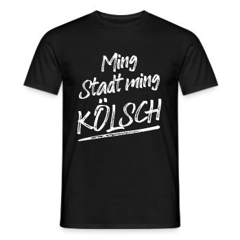 Ming Stadt Ming Kölsch Kölle Kölner Karneval Köln - Männer T-Shirt - Schwarz - Vorne - AI Model Male 178 light (178cm)