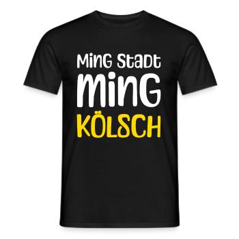 Ming Stadt Ming Kölsch Kölle Kölner Karneval Köln - Männer T-Shirt - Schwarz - Vorne - AI Model Male 178 light (178cm)