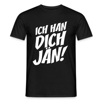 Ich Han Dich Jän Kölsch Kölle Kölner Karneval Köln - Männer T-Shirt - Schwarz - Vorne - AI Model Male 178 light (178cm)