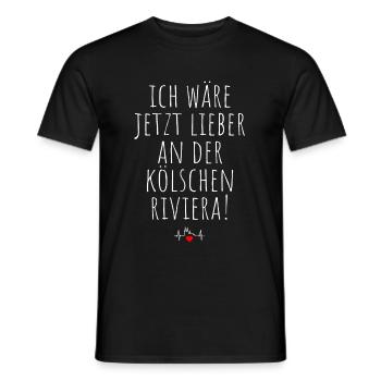 Kölsche Riviera Kölle Kölsch Kölner Karneval Köln - Männer T-Shirt - Schwarz - Vorne - AI Model Male 178 light (178cm)