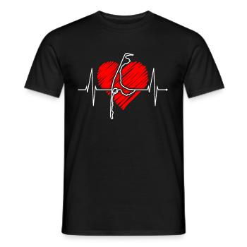 Sylt Skyline Nordsee Herzschlag Nordfriesen Sylter - Männer T-Shirt - Schwarz - Vorne - AI Model Male 178 light (178cm)