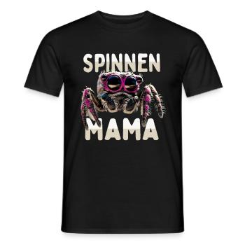 Spinnen Mama Spider Mommy Vogelspinne Mom Spinne - Männer T-Shirt - Schwarz - Vorne - AI Model Male 178 light (178cm)