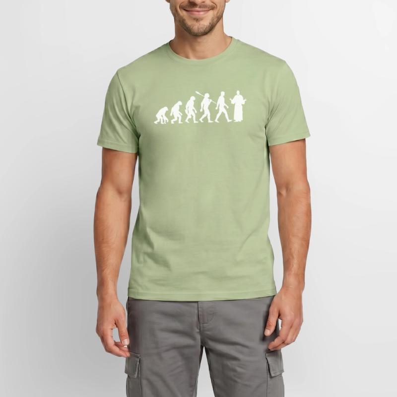 Evolution - Pasteurs - Église - Religion T-shirt homme