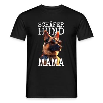 Berger allemand Maman Maîtresse Fête des mères Chiens de berger - T-shirt homme - noir - Devant - AI Model Male 178 light (178cm)