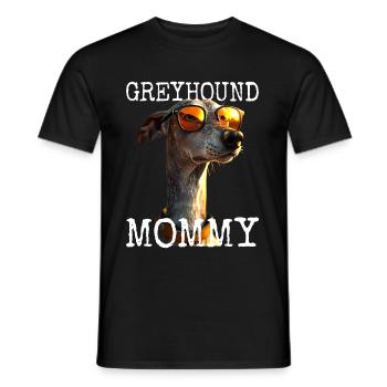 Lévrier Maman Chiens Maman Maman Fête des Mères Maman Lévrier - T-shirt homme - noir - Devant - AI Model Male 178 light (178cm)