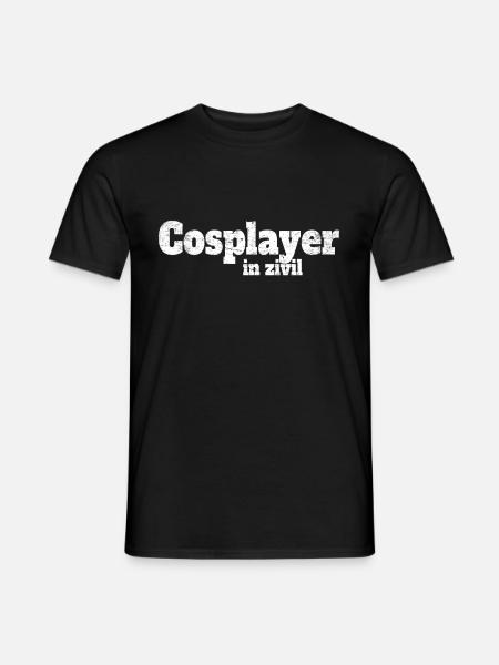 Cosplay Kostüm Cosplayer In Zivil Halloween Anime - Männer T-Shirt - Schwarz