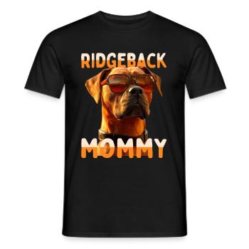 Rhodesian Ridgeback Mommy Dogs Mom Mother's Day Mom - Men's T-Shirt - black - Front - AI Model Male 178 light (178cm)
