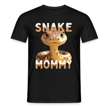 Snake Mommy Mom Snake Mother's Day Snakes Mom - Men's T-Shirt - black - Front - AI Model Male 178 light (178cm)