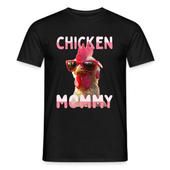 Chicken Mommy Chicken Mom Farmer's Wife Mother's Day Chickens - Men's T-Shirt - black - Front - AI Model Male 178 light (178cm)