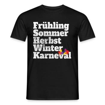 Carnaval Cinquième saison Kölsch Fastelovend Cologne - T-shirt homme - noir - Devant - AI Model Male 178 light (178cm)