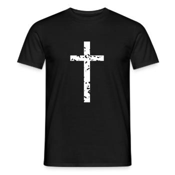 Jésus-Christ Croix - T-shirt homme - noir - Devant - AI Model Male 178 light (178cm)