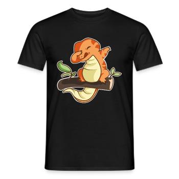 lézard - T-shirt homme - noir - Devant - AI Model Male 178 light (178cm)
