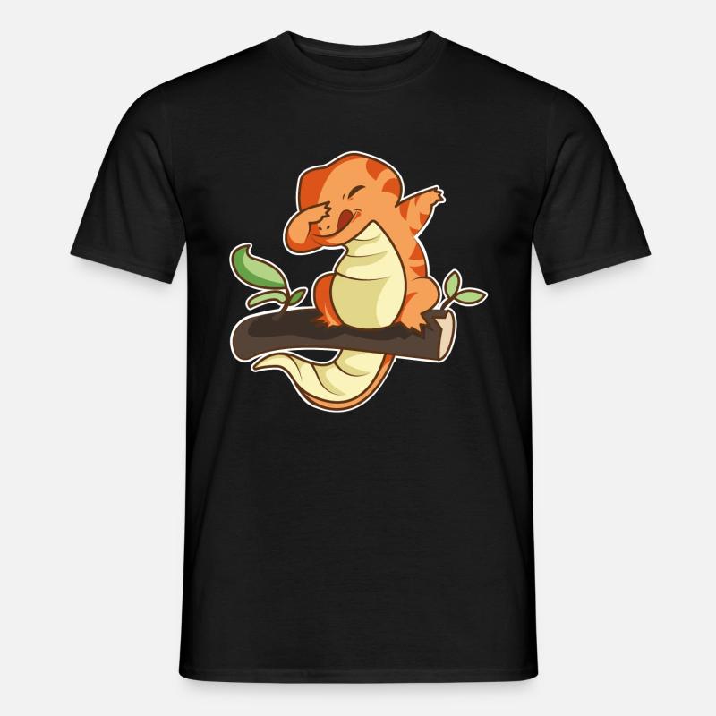 echse - Männer T-Shirt - Schwarz