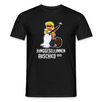 junggesellinnenabschied 2019 - Männer T-Shirt - Schwarz - Vorne - AI Model Male 178 light (178cm)