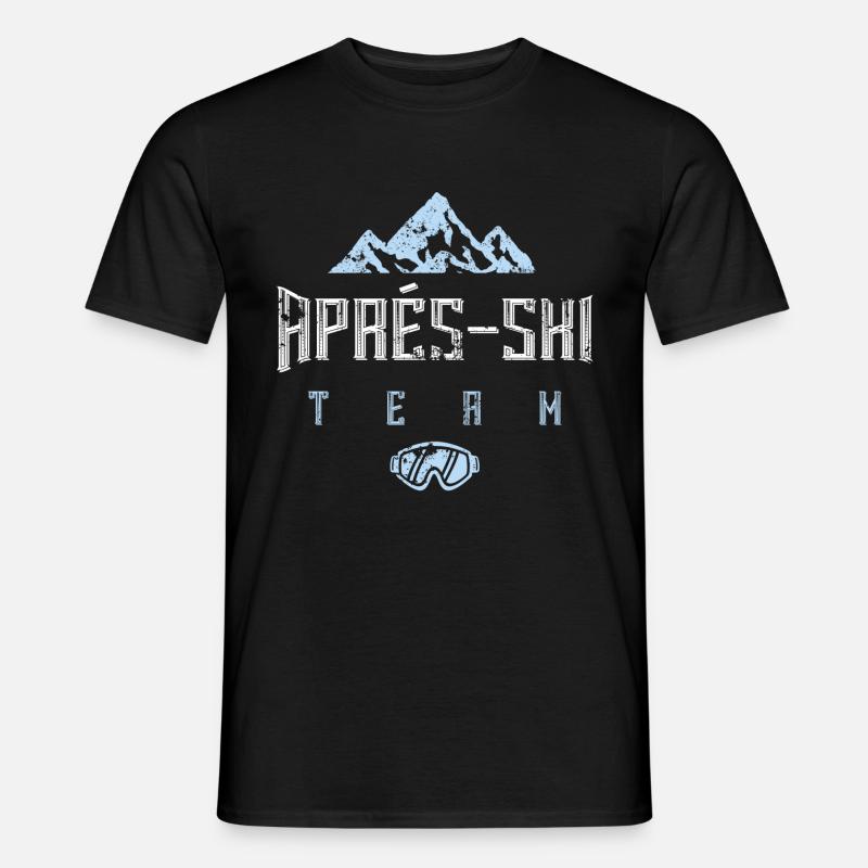 apres ski team - Männer T-Shirt - Schwarz