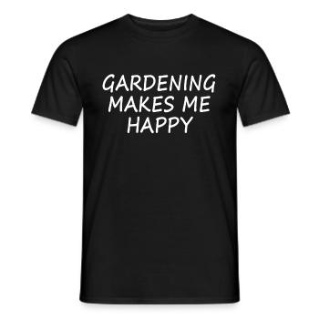 Gardener gardening garden gardener gift - Men's T-Shirt - black - Front - AI Model Male 178 light (178cm)