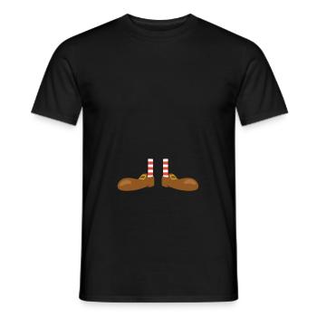 Chaussures St Patricks Day - T-shirt homme - noir - Devant - AI Model Male 178 light (178cm)