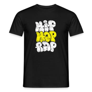 Musique hip hop rap - T-shirt homme - noir - Devant - AI Model Male 178 light (178cm)