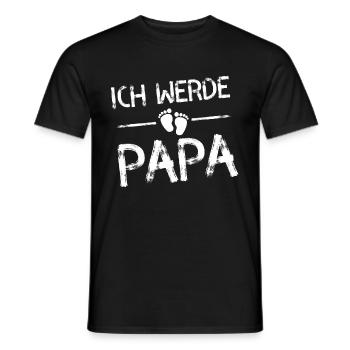 I will daddy footprint - Men's T-Shirt - black - Front - AI Model Male 178 light (178cm)