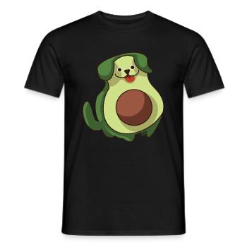 avocado hund lustig - Männer T-Shirt - Schwarz - Vorne - AI Model Male 178 light (178cm)