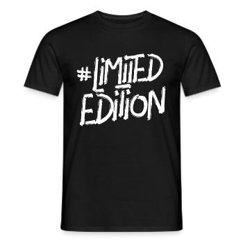 limited edition hashtag - Men's T-Shirt - black - Front - AI Model Male 178 light (178cm)