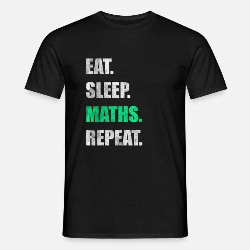 Mathe Mathelehrer Mathematik Mathematiker Geschenk - Männer T-Shirt - Schwarz