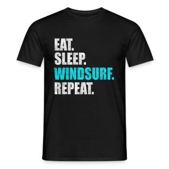 Windsurffer Windsurffer Windsurfing cadeau - T-shirt homme - noir - Devant - AI Model Male 178 light (178cm)