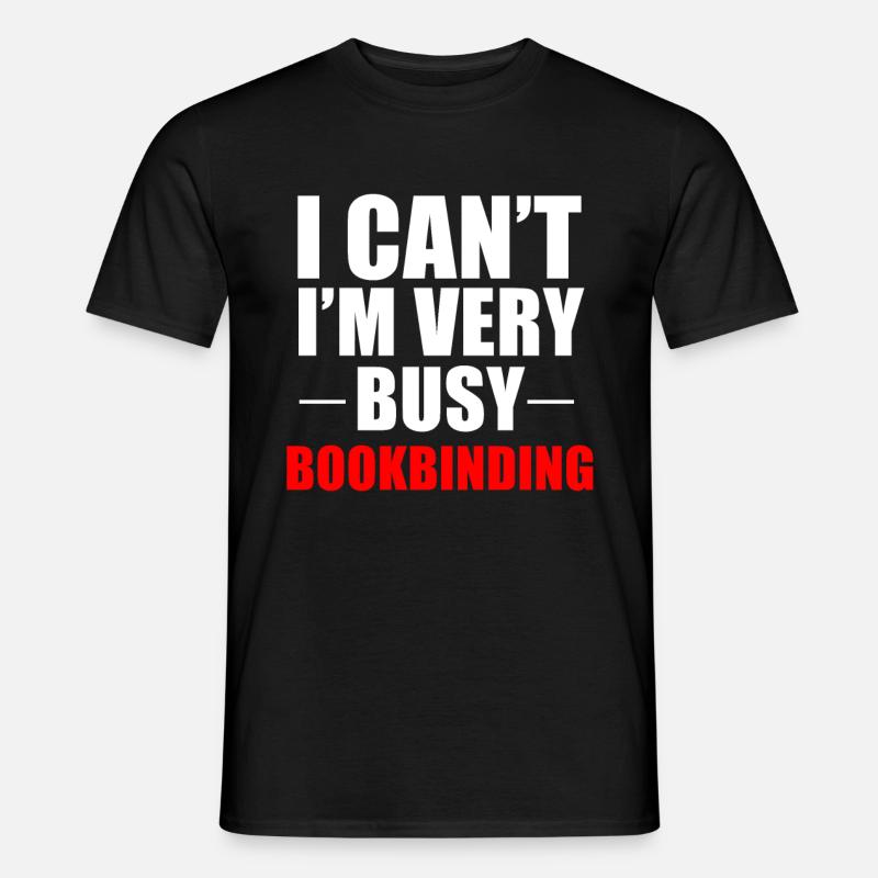 Buchbinder Buchbinderei Buchherstellung Geschenk - Männer T-Shirt - Schwarz