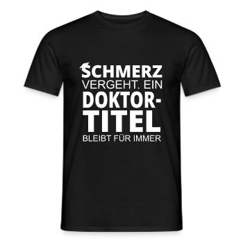 Doktortitel Doktor Promotion Doktorat Geschenk - Männer T-Shirt - Schwarz - Vorne - AI Model Male 178 light (178cm)