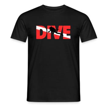 Dive Taucher Tiefseetaucher Tauchen Geschenk - Männer T-Shirt - Schwarz - Vorne - AI Model Male 178 light (178cm)