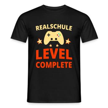 Realschule Finissant realschule Certificat de fin d’études cadeau - T-shirt homme - noir - Devant - AI Model Male 178 light (178cm)