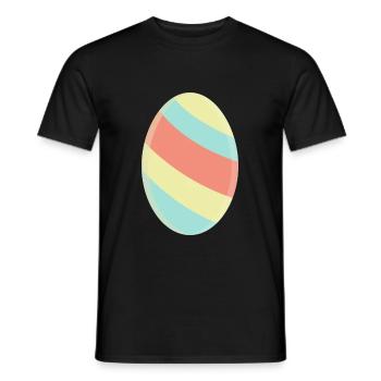Easter egg - Men's T-Shirt - black - Front - AI Model Male 178 light (178cm)