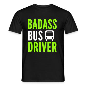 Busfahrer Schulbus Bus Schulbusfahrer Geschenk - Männer T-Shirt - Schwarz - Vorne - AI Model Male 178 light (178cm)