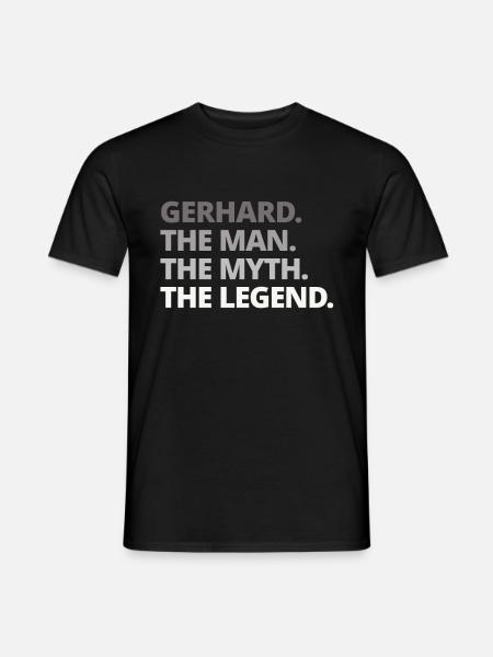 Gerhard name saying gift - Men's T-Shirt - black
