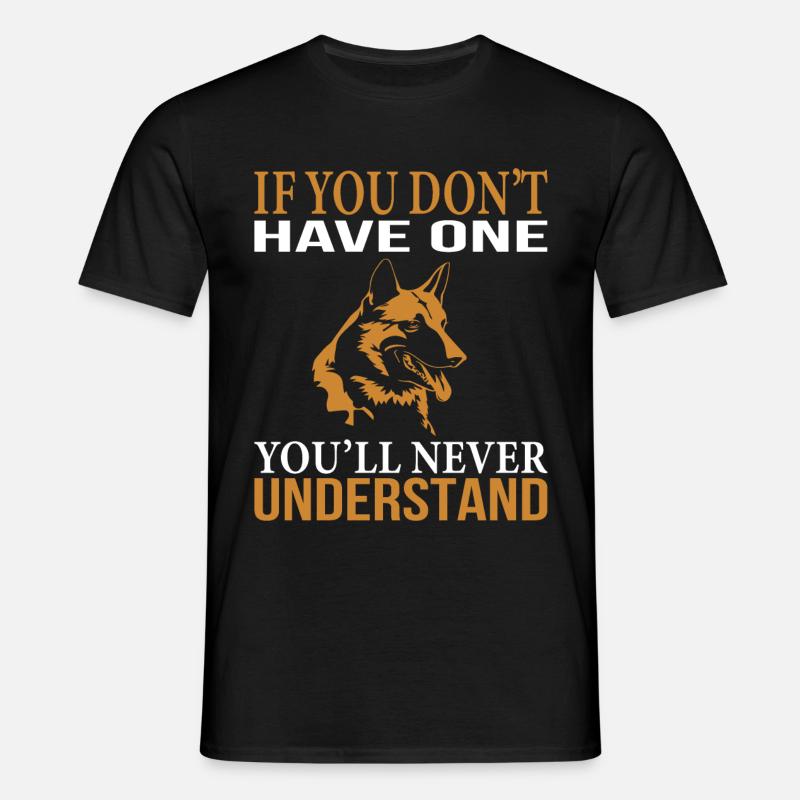 Schäferhund - Männer T-Shirt - Schwarz