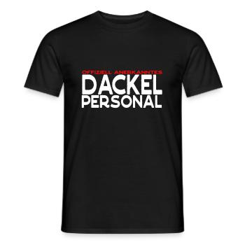 Dackel Personal lustiges Sprüche Geschenk - Männer T-Shirt - Schwarz - Vorne - AI Model Male 178 light (178cm)