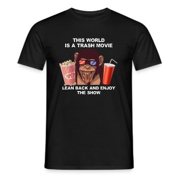 Drôle de sort Sarcasmes Trash Movie Regarder le film - T-shirt homme - noir - Devant - AI Model Male 178 light (178cm)