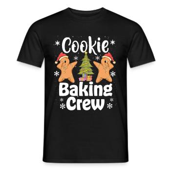 Christmas Cookie Baking Crew - Men's T-Shirt - black - Front - AI Model Male 178 light (178cm)
