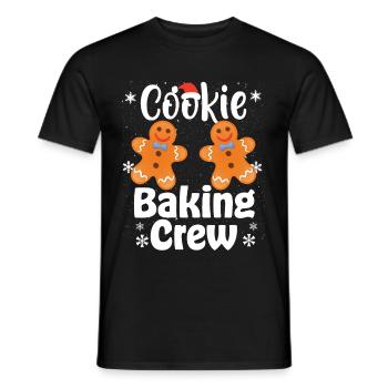 Christmas Cookie Baking Crew - Men's T-Shirt - black - Front - AI Model Male 178 light (178cm)
