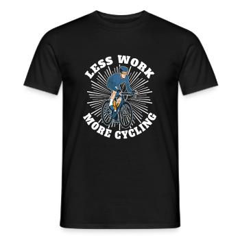Road Bike Bicycle Road Cyclist Cycling Cyclist - Men's T-Shirt - black - Front - AI Model Male 178 light (178cm)