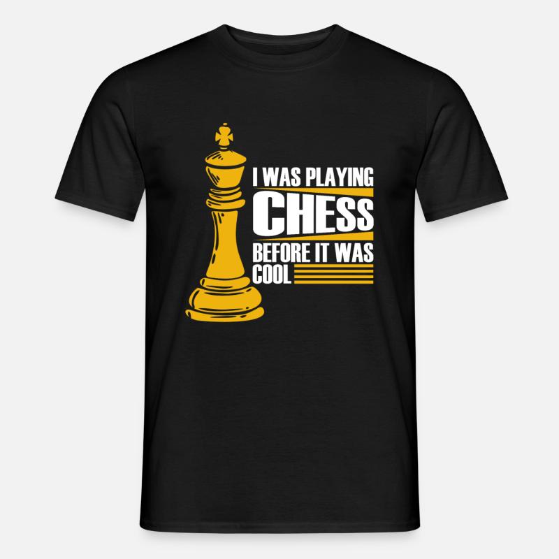 Schach Schachfigur - Männer T-Shirt - Schwarz