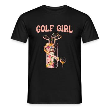Golf Golfeur Golfeur Golf Golf Terrain - T-shirt homme - noir - Devant - AI Model Male 178 light (178cm)