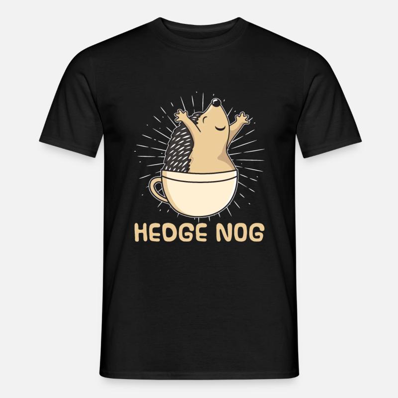 Igel - Männer T-Shirt - Schwarz
