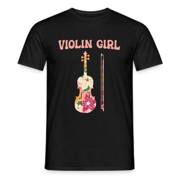 Violoniste Violoniste Violon Violon - T-shirt homme - noir - Devant - AI Model Male 178 light (178cm)