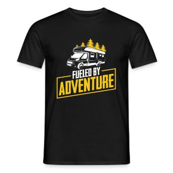 Caravane Camping-car Caravane Camping-car - T-shirt homme - noir - Devant - AI Model Male 178 light (178cm)
