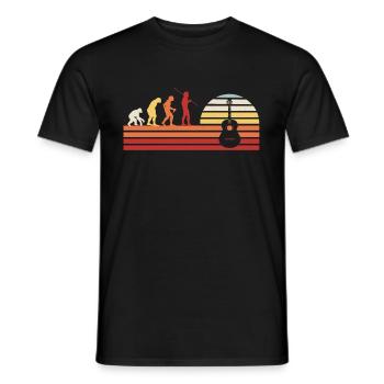 Westerngitarre Gitarrist Akustikgitarre - Männer T-Shirt - Schwarz - Vorne - AI Model Male 178 light (178cm)