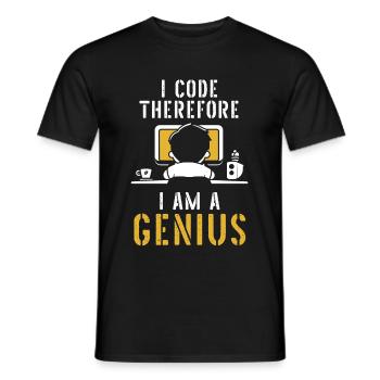 Programmierer Coder Software Entwickler - Männer T-Shirt - Schwarz - Vorne - AI Model Male 178 light (178cm)